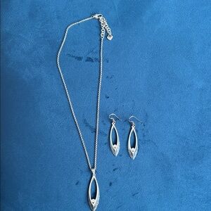 Brighton  Silver Necklace and Earring Set